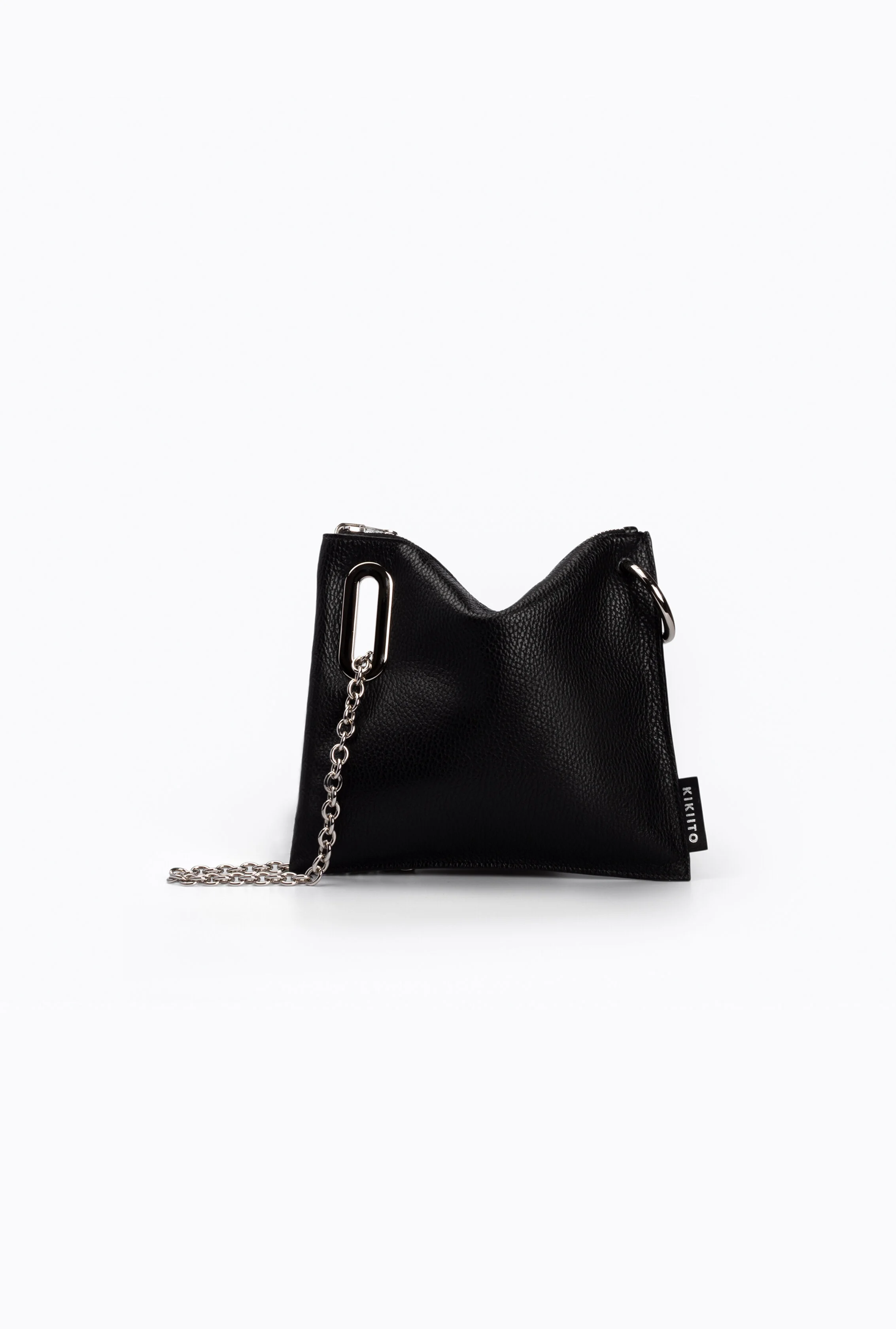 Black zip handbag cheap